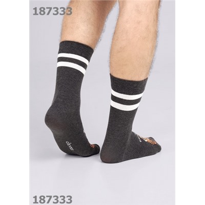 CLEVER Носки муж.К3424 23Ф хл+эл