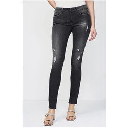Vaquero skinny fit New Luz - Gris oscuro