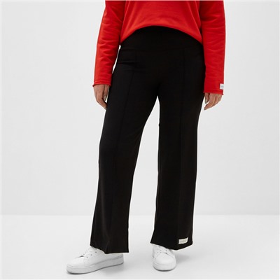 Брюки клеш женские MIST Cozy style, цвет чёрный, рост 160/165, размер 50