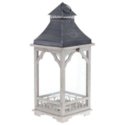 Подсвечник "Фонарь", L25 W25 H65 см