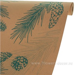 Бумага крафт "Снежный лес" 70г/м2, 0,7x10 м