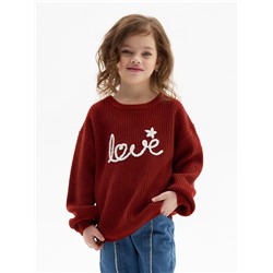 Джемпер детский KAFTAN Love р.34 (122-128 см), красный