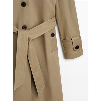 Chaqueta trench cinturón