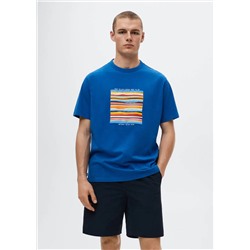 Camiseta estampada algodón -  Hombre | MANGO OUTLET España