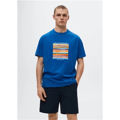 Camiseta estampada algodón -  Hombre | MANGO OUTLET España