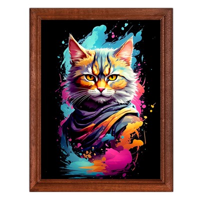 POSV-0464 Постер в рамке 17x23см Кот граффити
