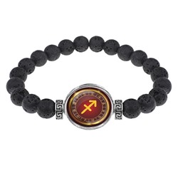 BSL-0308 Браслет из лавы 8мм Знаки Зодиака - Стрелец