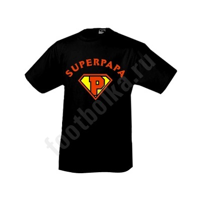 Футболка "Super Papa" черная