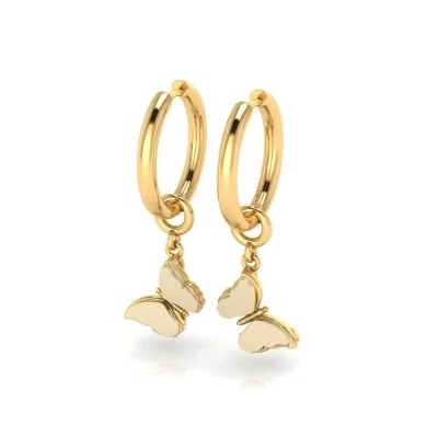 Серебряные серьги с янтарём E21037ZM