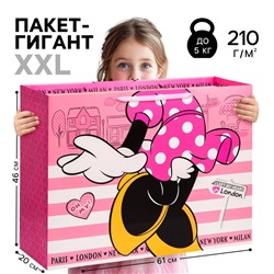 Пакет подарочный, 61х46х20 см, упаковка, Минни Маус