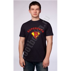 Футболка "Super Papa" черная