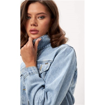 Куртка джинс F412-1226 l.blue