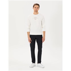 Navy Blue Slim Fit Trade Close Six