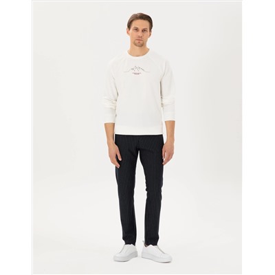 Navy Blue Slim Fit Trade Close Six