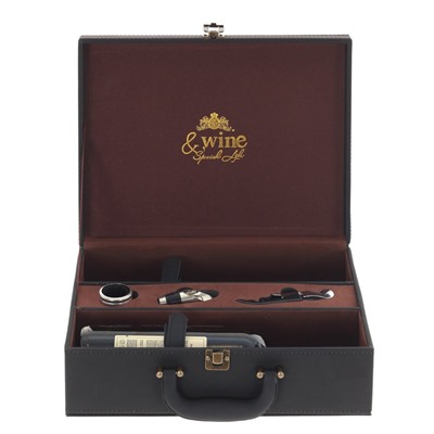 Шкатулка для бутылок с набором сомелье, L34,5 W26,5 H11,5 см