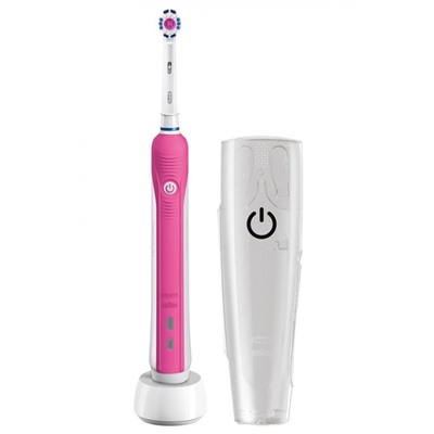 Зубная щетка ORAL-B Professional Care 750/D16 3D White Pink + футляр