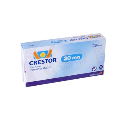 CRESTOR 20 mg 28 film tablet (название лекарства на русском / аналоги Крестор)