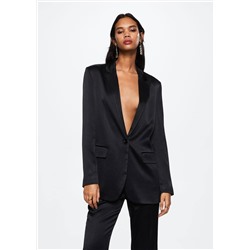 Americana traje satinada -  Mujer | MANGO OUTLET España
