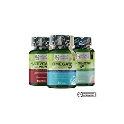 Набор мультивитаминов Nature's Supreme для женщин + Омега-3 + пробиотик