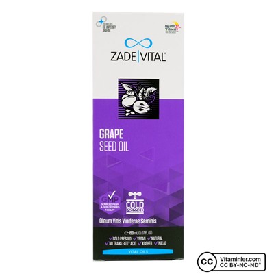 Масло виноградных косточек Zade Vital 150 мл