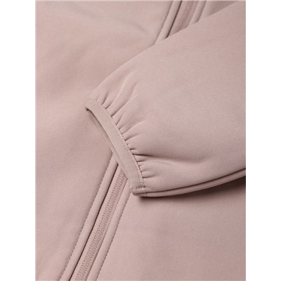 Ветровка демисезонная для девочек MINAKU из Softshell на флисе, непромокаемая, каштан, рост 116 см