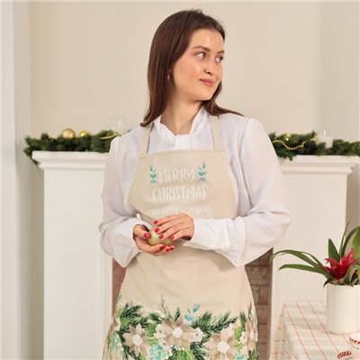 Фартук Этель Beautiful Сhristmas 60×70 см, 100% хлопок, саржа 190 г/м²