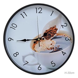 Часы настенные Кофе 30 см / 2046-1 /уп 20/