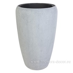 Кашпо полистоун "Pmc-gray Vase", D43хH68 см с тех.горшком