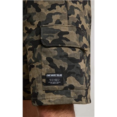 Шорты F411-09020 khaki camo