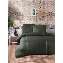 Постельное белье Карвен ранфорс семейный  (Elegant dark green) (Акция)