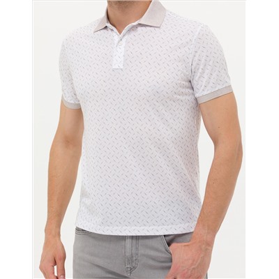 Ecru Slim Fit Polo Yaka T -For