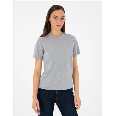 Серый меландж Slim Fit T -For