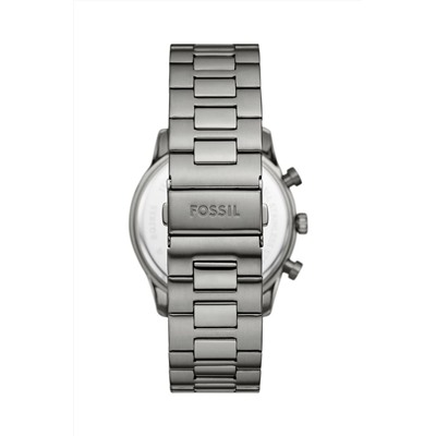 Reloj de cuarzo de acero Sullivan - Taquímetro - Plateado y gris oscuro