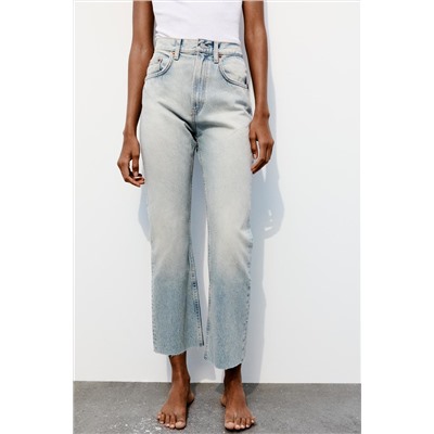 JEANS TRF RECTOS TIRO ALTO