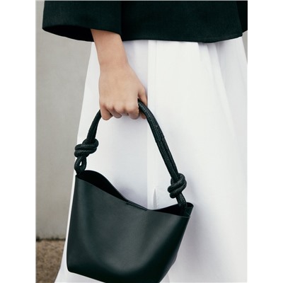 Bolso bandolera piel napa detalle nudo