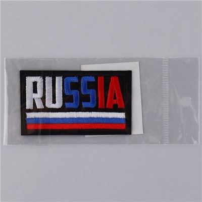 Термонаклейка на одежду «Russia», 7 х 4 см
