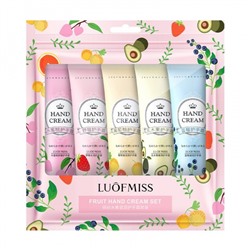 Крем для рук фруктовый в наборе 5 шт Luofmiss