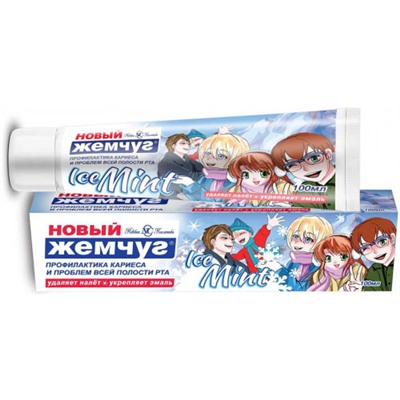 Зубная паста Новый Жемчуг Ice Mint, 100 мл