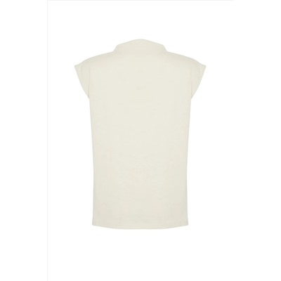 Стоун каткак яка Zero Arm Shirred вязание