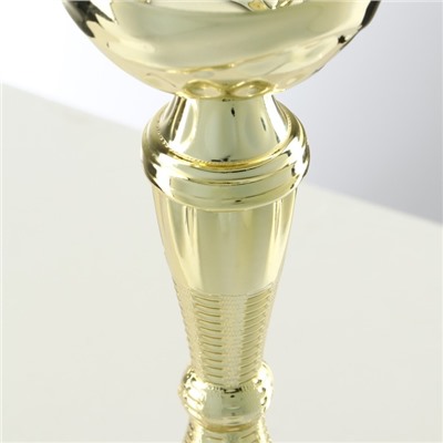 Кубок 150С, наградная фигура, золото, подставка камень, 17,3 х 7 х 5 см.