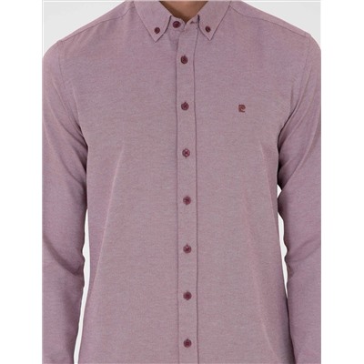 Bordeaux Slim Fit рубашка с длинным рукавом