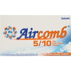 AIRCOMB 5/10 mg 30 film kaplı tablet  Desloratadin + Montelukast Sodyum