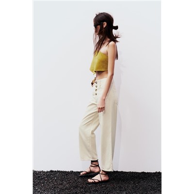 JEANS Z1975 CULOTTE TIRO ALTO BOTONES VISTA