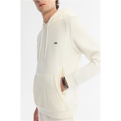 Ecru с капюшоном для печати Elastan Wothshirt