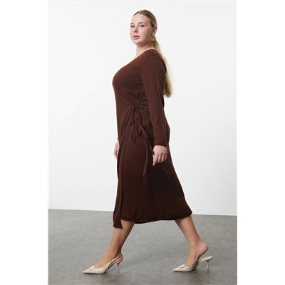 Brown Cruiser Binding Detred Midi Height Distwear платье TBBAW25AH00062
