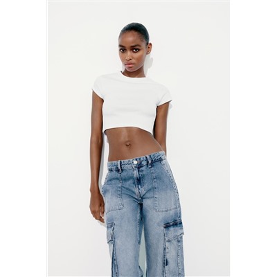 JEANS TRF CARGO TIRO MEDIO