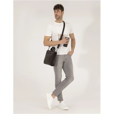 Ekru Slim Fit Printed Bike Bike T -For
