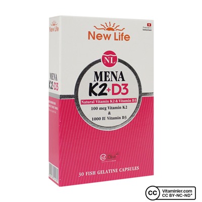 New Life Mena Витамин K2 + D3 30 капсул