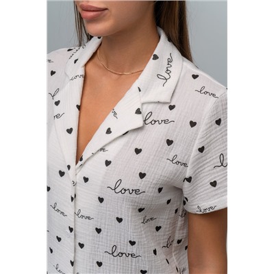 Женская пижама с шортами из муслина Happyfox