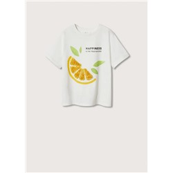 Camiseta algodón estampada -  Niña | MANGO OUTLET España